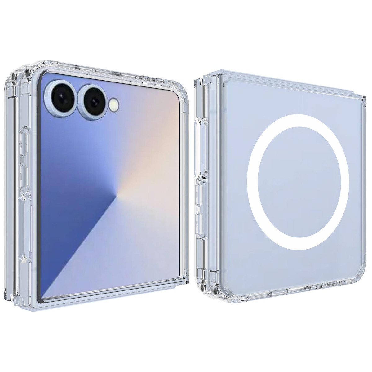 Funda transparente para Samsung Galaxy Z Flip 8 5G compatible con MagSafe