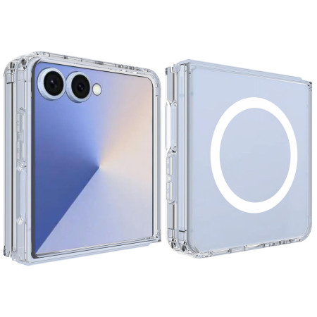Funda transparente para Samsung Galaxy Z Flip 8 5G compatible con MagSafe