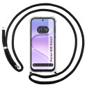 Funda Colgante Transparente para Huawei Honor 600 Smart 5G con Cordon Negro