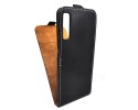 Funda Piel Premium Negra Ultra-Slim para Samsung Galaxy A7 (2018)