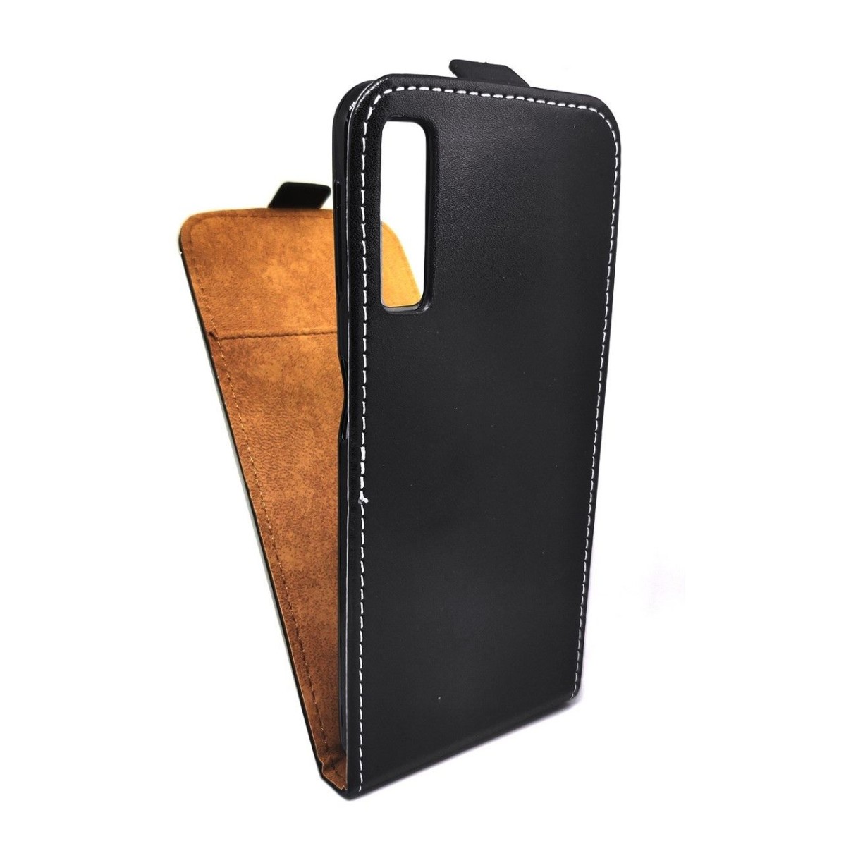 Funda Piel Premium Negra Ultra-Slim para Samsung Galaxy A7 (2018)