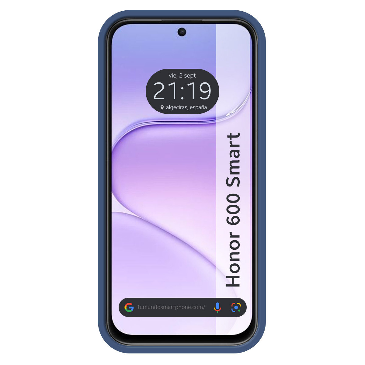 Funda Silicona Líquida Ultra Suave para Huawei Honor 600 Smart 5G color Azul