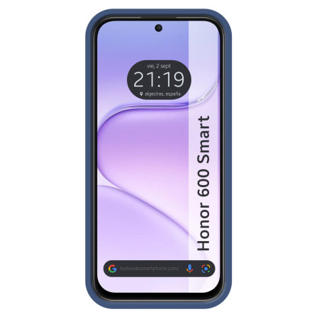 Funda Silicona Líquida Ultra Suave para Huawei Honor 600 Smart 5G color Azul