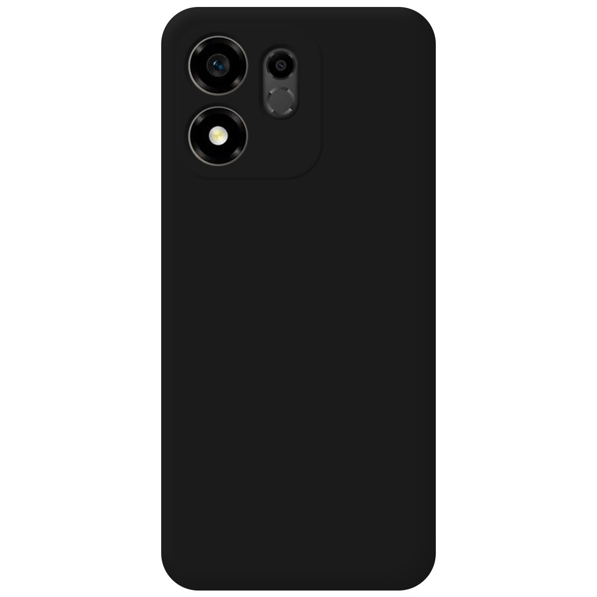 Funda Silicona Líquida Ultra Suave para Huawei Honor 600 Smart 5G color Negra