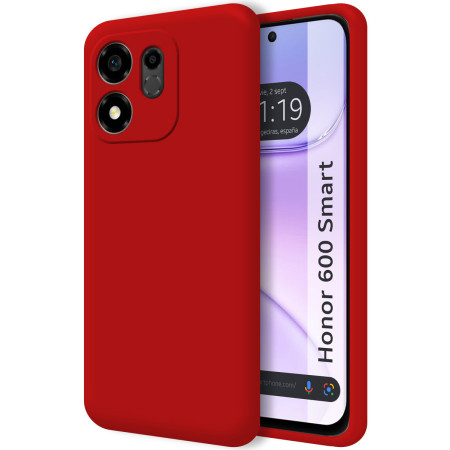 Funda Silicona Líquida Ultra Suave para Huawei Honor 600 Smart 5G color Roja