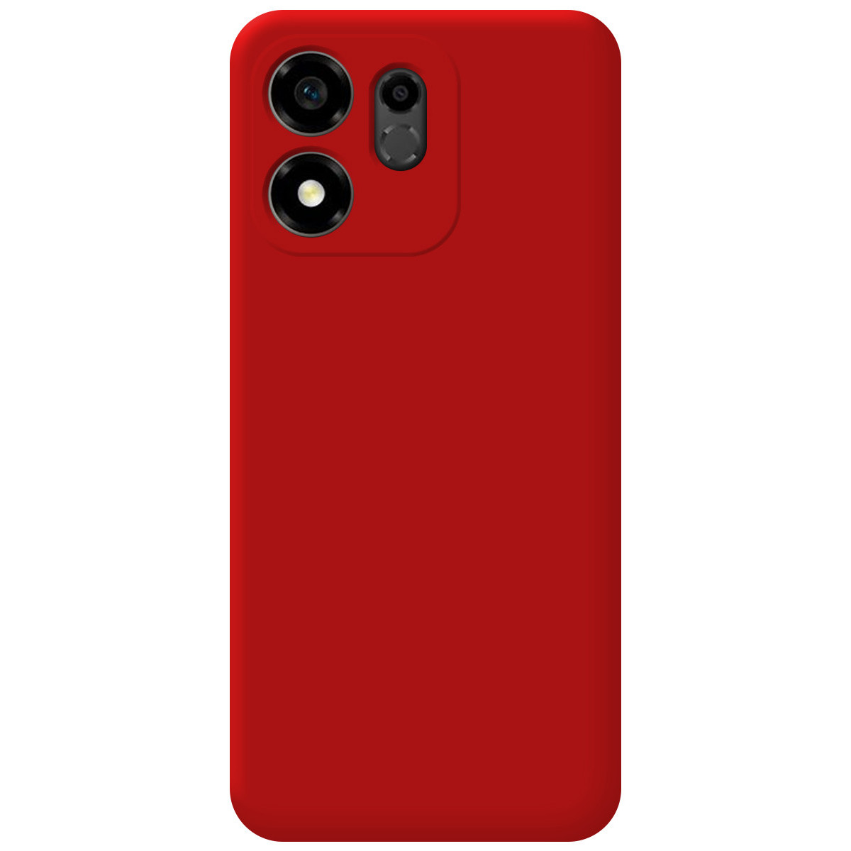 Funda Silicona Líquida Ultra Suave para Huawei Honor 600 Smart 5G color Roja