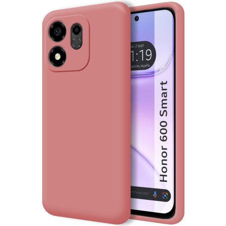 Funda Silicona Líquida Ultra Suave para Huawei Honor 600 Smart 5G color Rosa