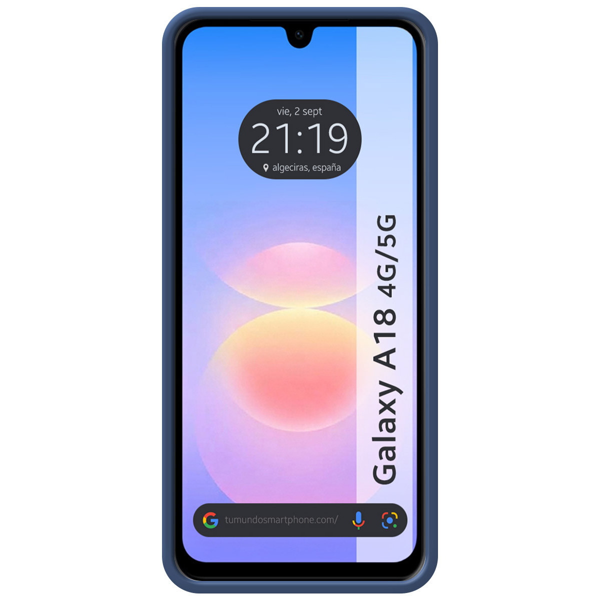 Funda Silicona Líquida Ultra Suave para Samsung Galaxy A18 4G / 5G color Azul