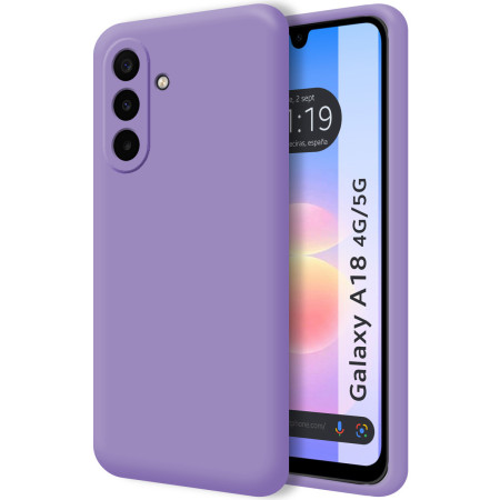 Funda Silicona Líquida Ultra Suave para Samsung Galaxy A18 4G / 5G color Morada