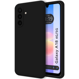 Funda Silicona Líquida Ultra Suave para Samsung Galaxy A18 4G / 5G color Negra