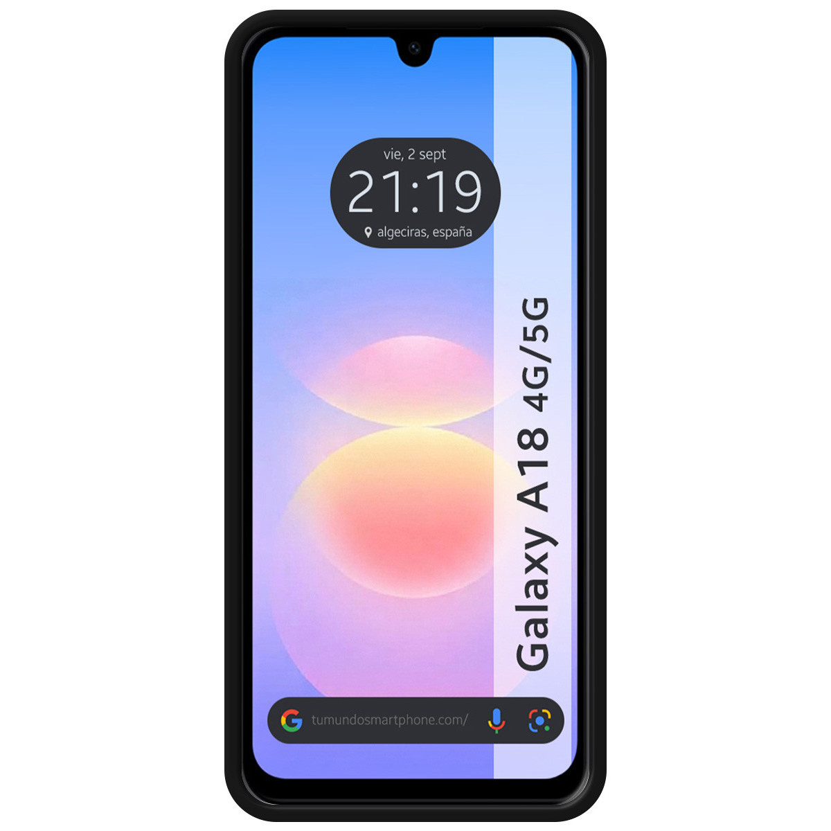Funda Silicona Líquida Ultra Suave para Samsung Galaxy A18 4G / 5G color Negra