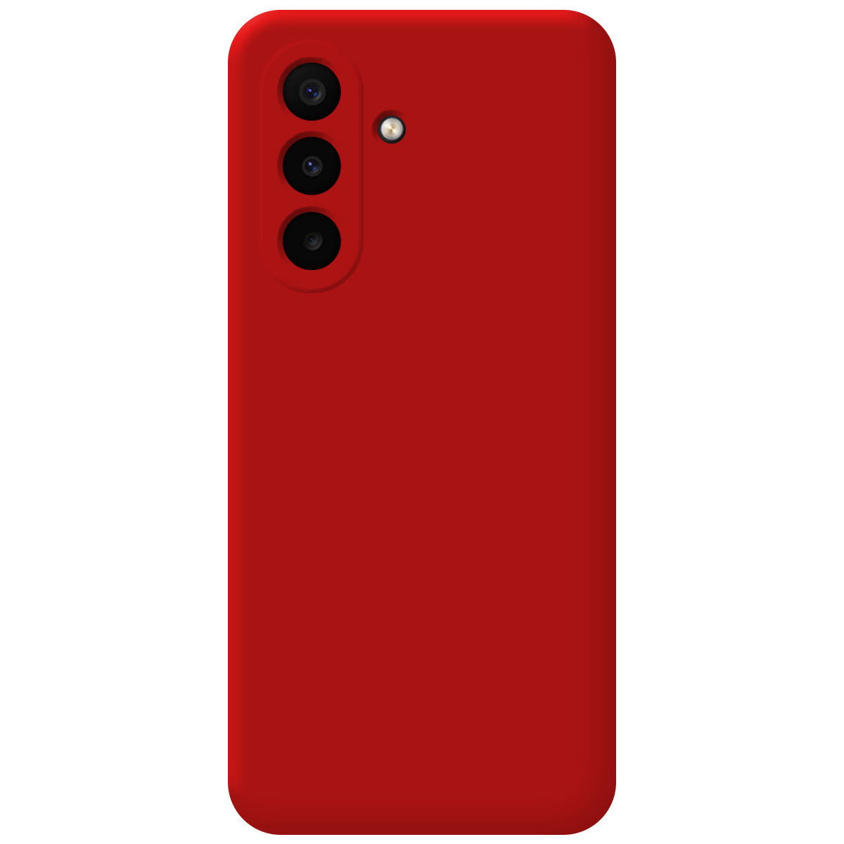Funda Silicona Líquida Ultra Suave para Samsung Galaxy A18 4G / 5G color Roja