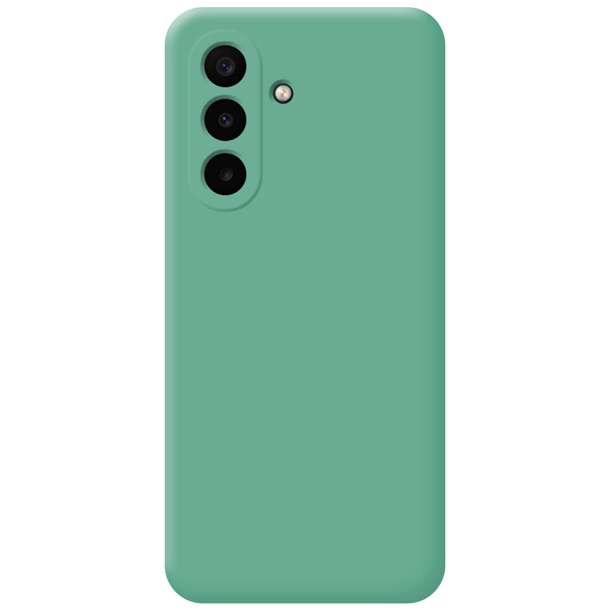 Funda Silicona Líquida Ultra Suave para Samsung Galaxy A18 4G / 5G color Verde