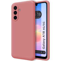 Funda Silicona Líquida Ultra Suave para Samsung Galaxy A18 4G / 5G color Rosa