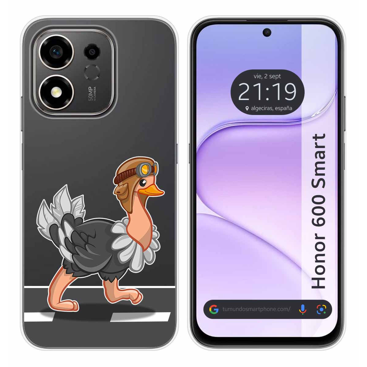 Funda Silicona Transparente para Huawei Honor...