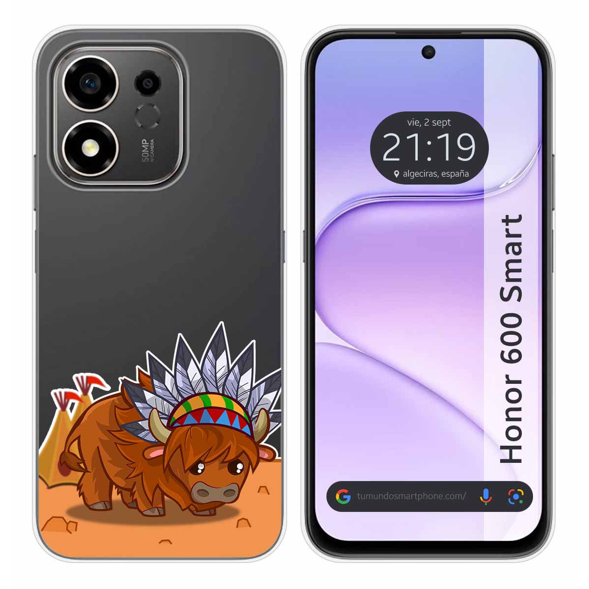 Funda Silicona Transparente para Huawei Honor...