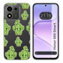 Funda Silicona Transparente para Huawei Honor 600 Smart 5G diseño Cactus Dibujos