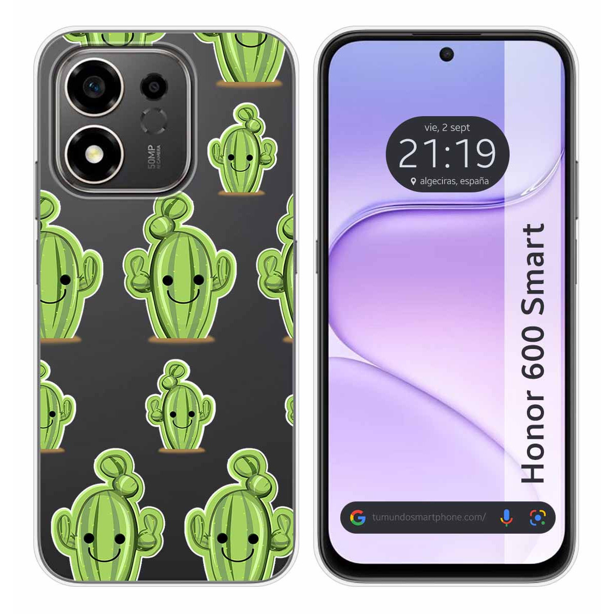 Funda Silicona Transparente para Huawei Honor...