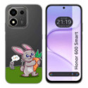 Funda Silicona Transparente para Huawei Honor 600 Smart 5G diseño Conejo Dibujos