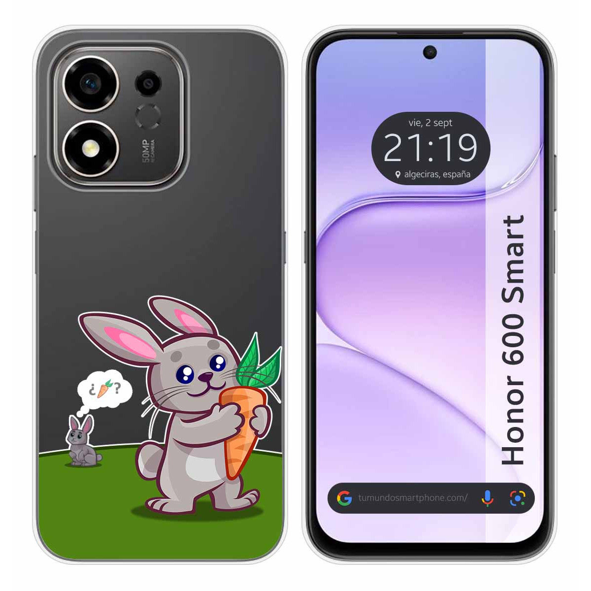 Funda Silicona Transparente para Huawei Honor...