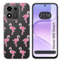 Funda Silicona Transparente para Huawei Honor 600 Smart 5G diseño Flamenco Dibujos