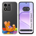 Funda Silicona Transparente para Huawei Honor 600 Smart 5G diseño Leopardo Dibujos