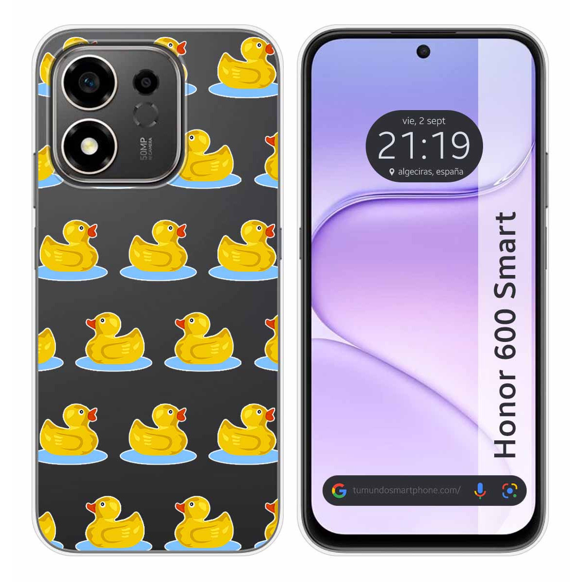 Funda Silicona Transparente para Huawei Honor...