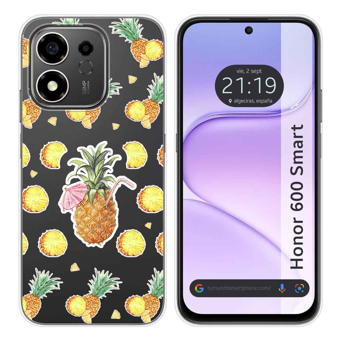 Funda Silicona Transparente para Huawei Honor...