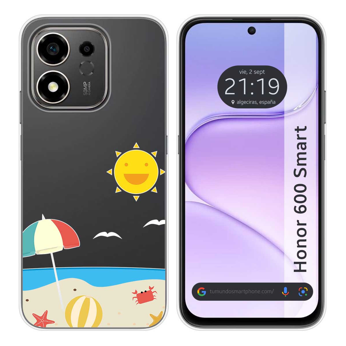 Funda Silicona Transparente para Huawei Honor...