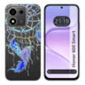 Funda Silicona Transparente para Huawei Honor 600 Smart 5G diseño Plumas Dibujos