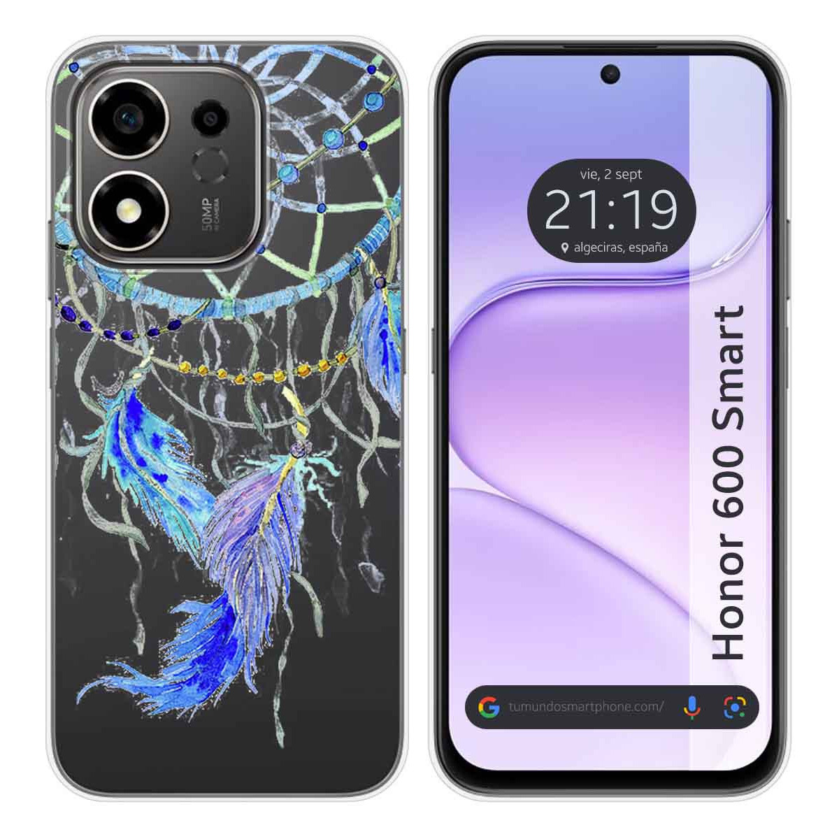 Funda Silicona Transparente para Huawei Honor...