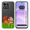 Funda Silicona Transparente para Huawei Honor 600 Smart 5G diseño Tigre Dibujos