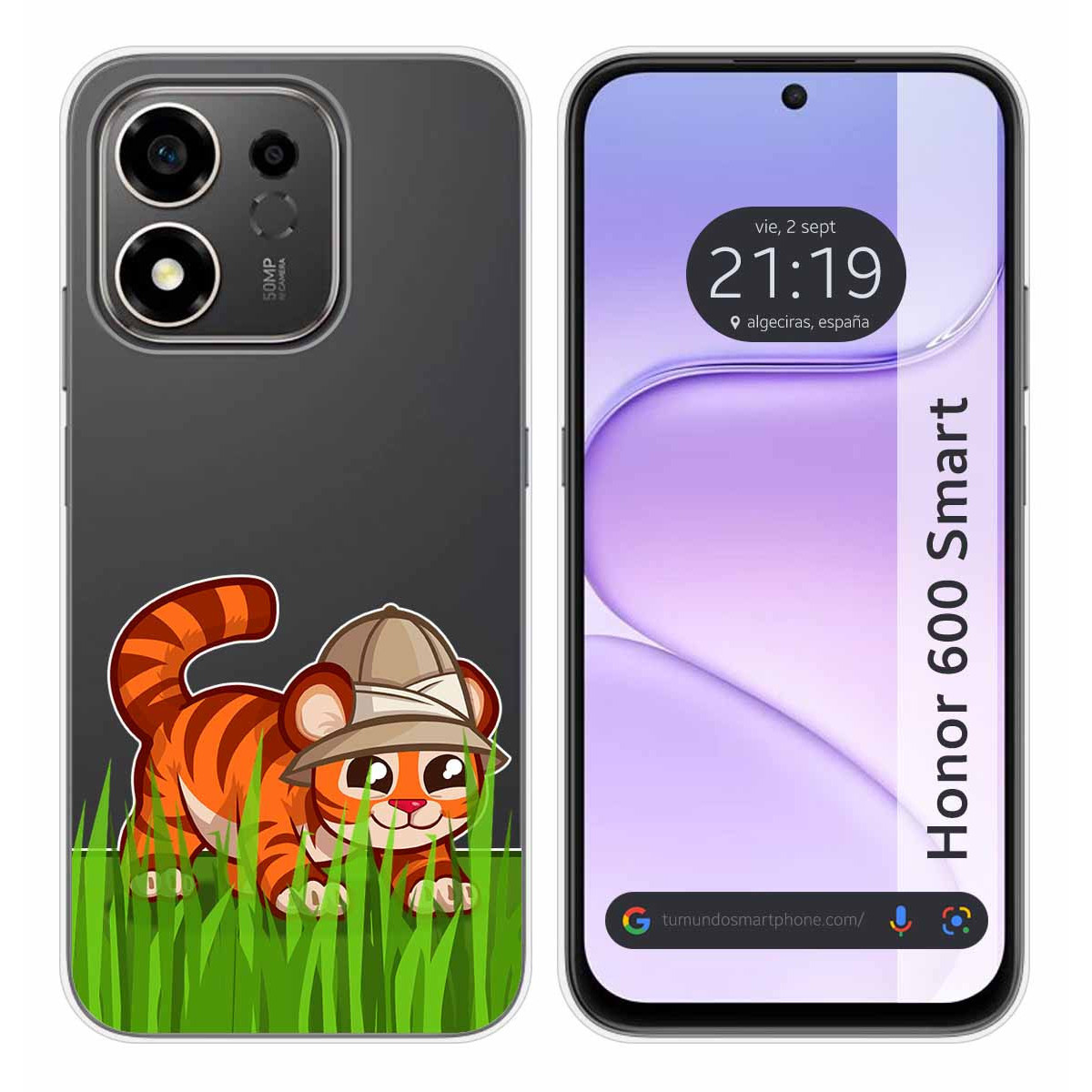 Funda Silicona Transparente para Huawei Honor...