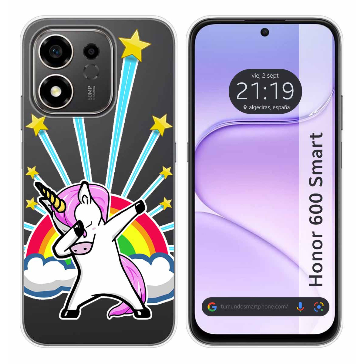 Funda Silicona Transparente para Huawei Honor...