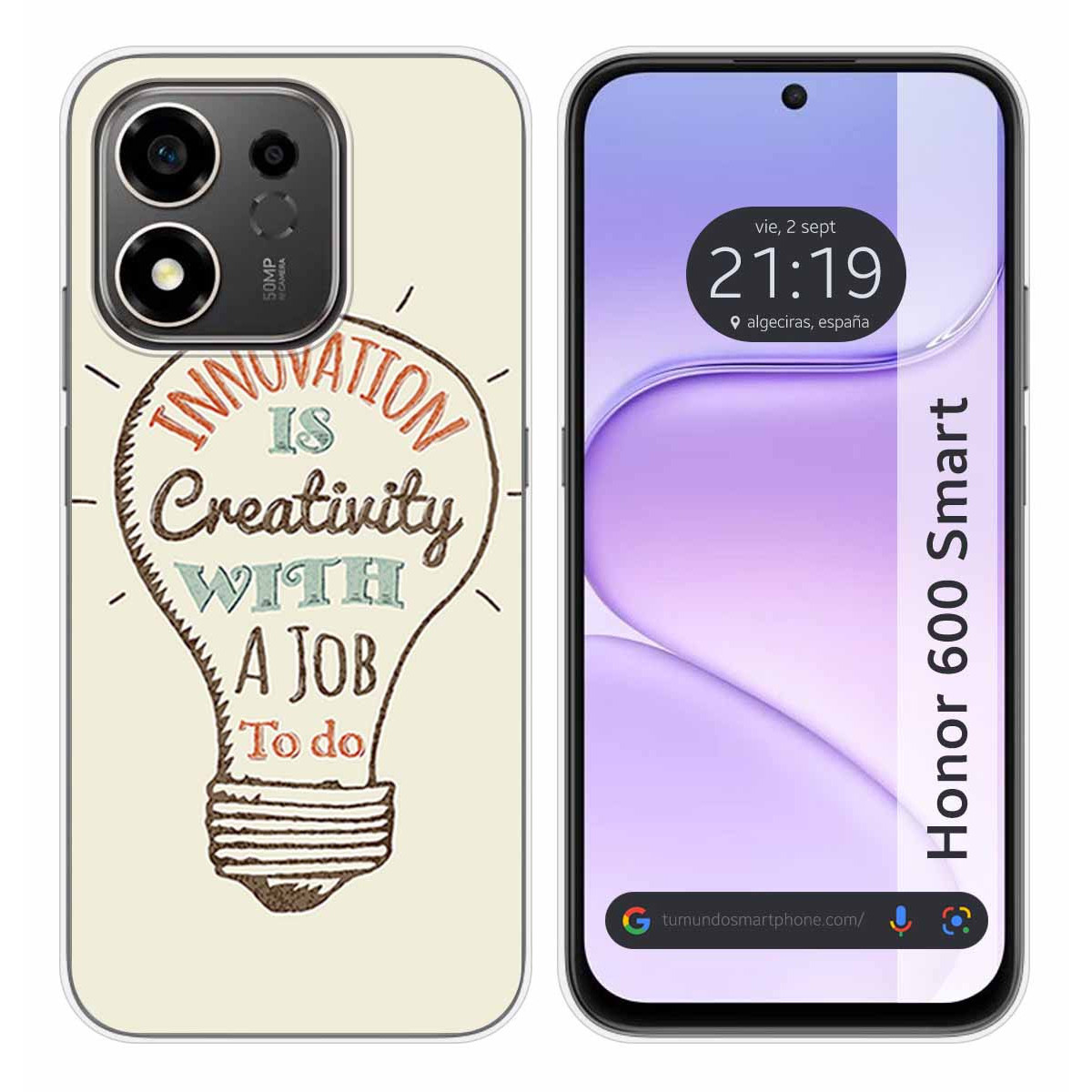 Funda Silicona para Huawei Honor 600 Smart 5G...