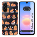 Funda Silicona Transparente para Samsung Galaxy A18 4G / 5G diseño Capibara 01 Dibujos