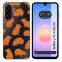 Funda Silicona Transparente para Samsung Galaxy A18 4G / 5G diseño Capibara 02 Dibujos