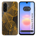 Funda Silicona Transparente para Samsung Galaxy A18 4G / 5G diseño Hojas Dibujos