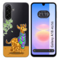 Funda Silicona Transparente para Samsung Galaxy A18 4G / 5G diseño Jirafa Dibujos