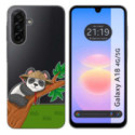Funda Silicona Transparente para Samsung Galaxy A18 4G / 5G diseño Panda Dibujos