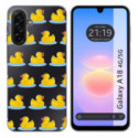 Funda Silicona Transparente para Samsung Galaxy A18 4G / 5G diseño Pato Dibujos