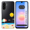 Funda Silicona Transparente para Samsung Galaxy A18 4G / 5G diseño Playa Dibujos