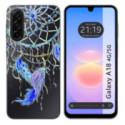 Funda Silicona Transparente para Samsung Galaxy A18 4G / 5G diseño Plumas Dibujos