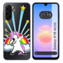 Funda Silicona Transparente para Samsung Galaxy A18 4G / 5G diseño Unicornio Dibujos