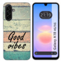 Funda Silicona para Samsung Galaxy A18 4G / 5G diseño Madera 01 Dibujos