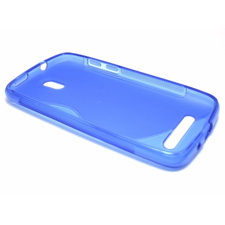Funda Gel Tpu HTC Desire 500 S Line Color Azul