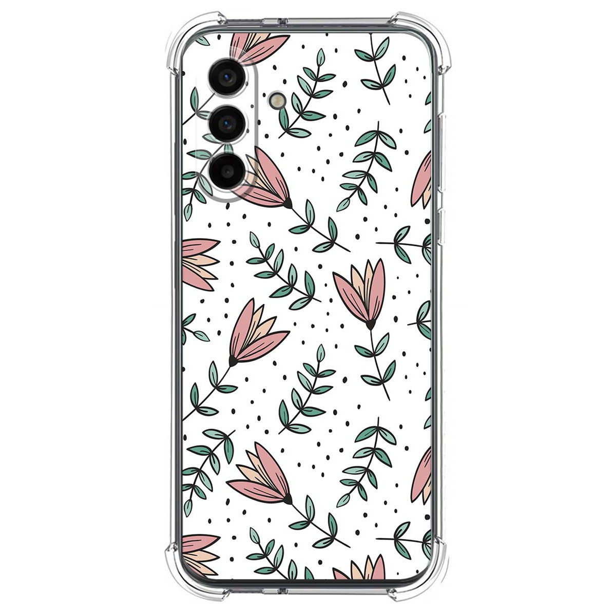 Funda Silicona Antigolpes para Samsung Galaxy A18 4G / 5G diseño Flores 01 Dibujos
