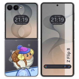 Funda Silicona Transparente para Samsung Galaxy Z Flip 8...