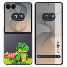 Funda Silicona Transparente para Samsung Galaxy Z Flip 8...