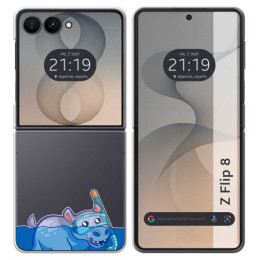 Funda Silicona Transparente para Samsung Galaxy Z Flip 8...